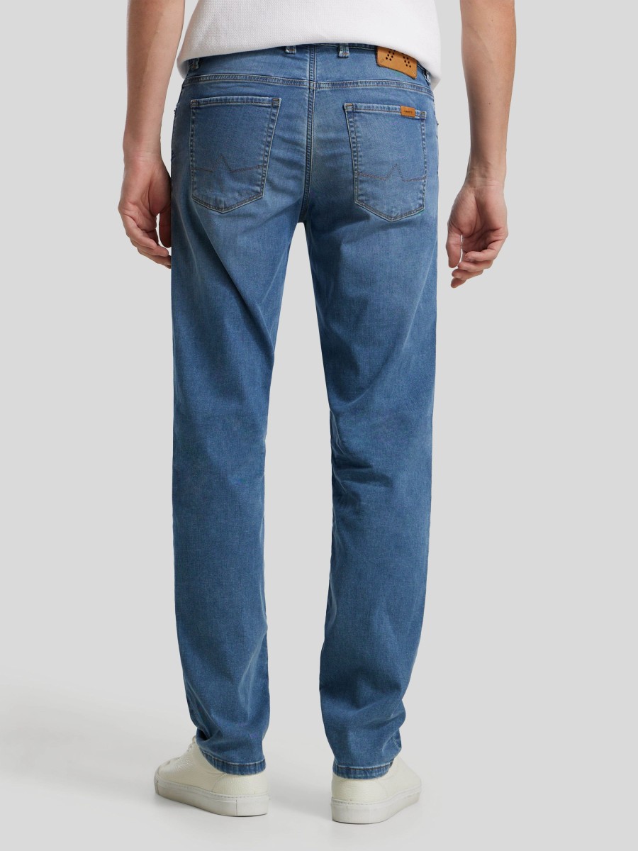 Manner Alberto Jeans | Jeans Im Regular Fit Pipe Hellblau