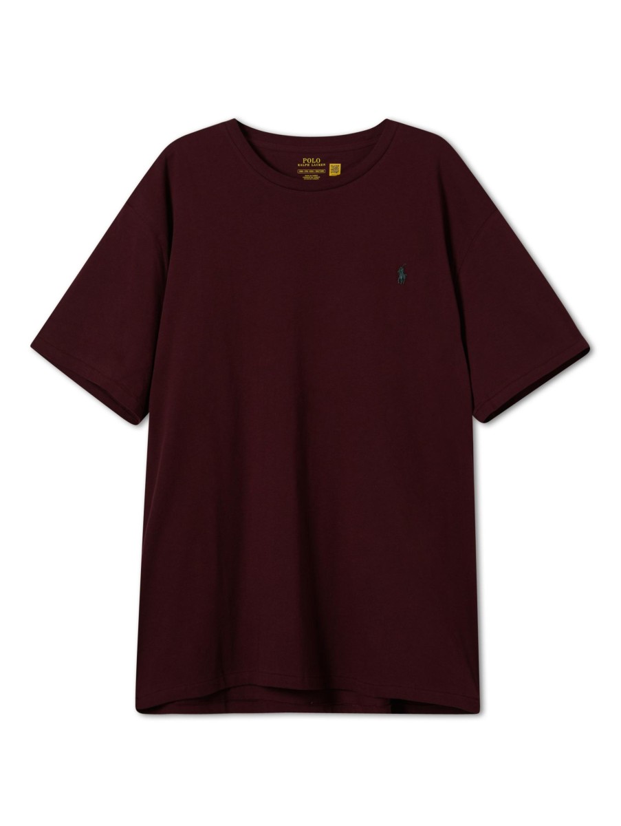 Manner Polo Ralph Lauren Grosse Grossen | T-Shirt Mit Logo Bordeaux