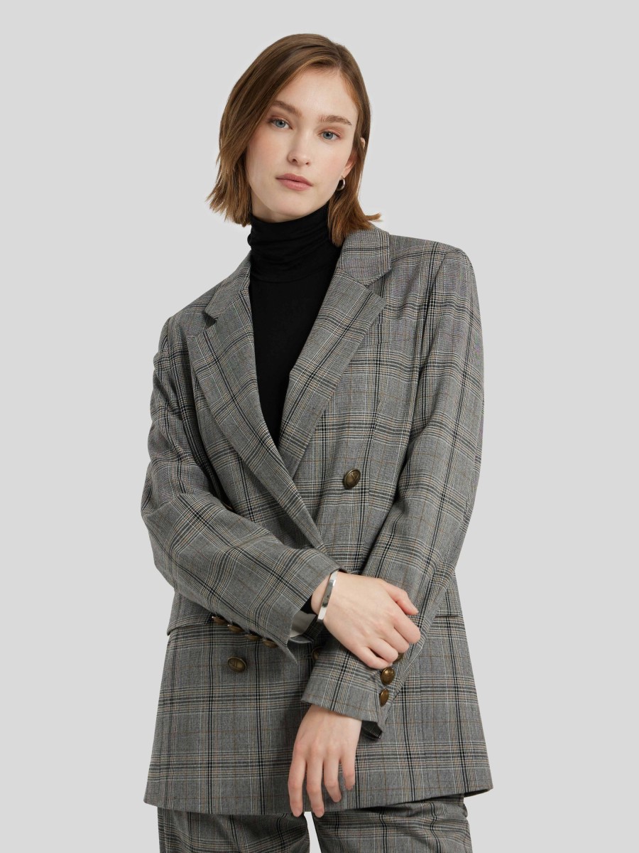 Frauen Drykorn Blazer | Doppelreihigerblazer Amersham Grau