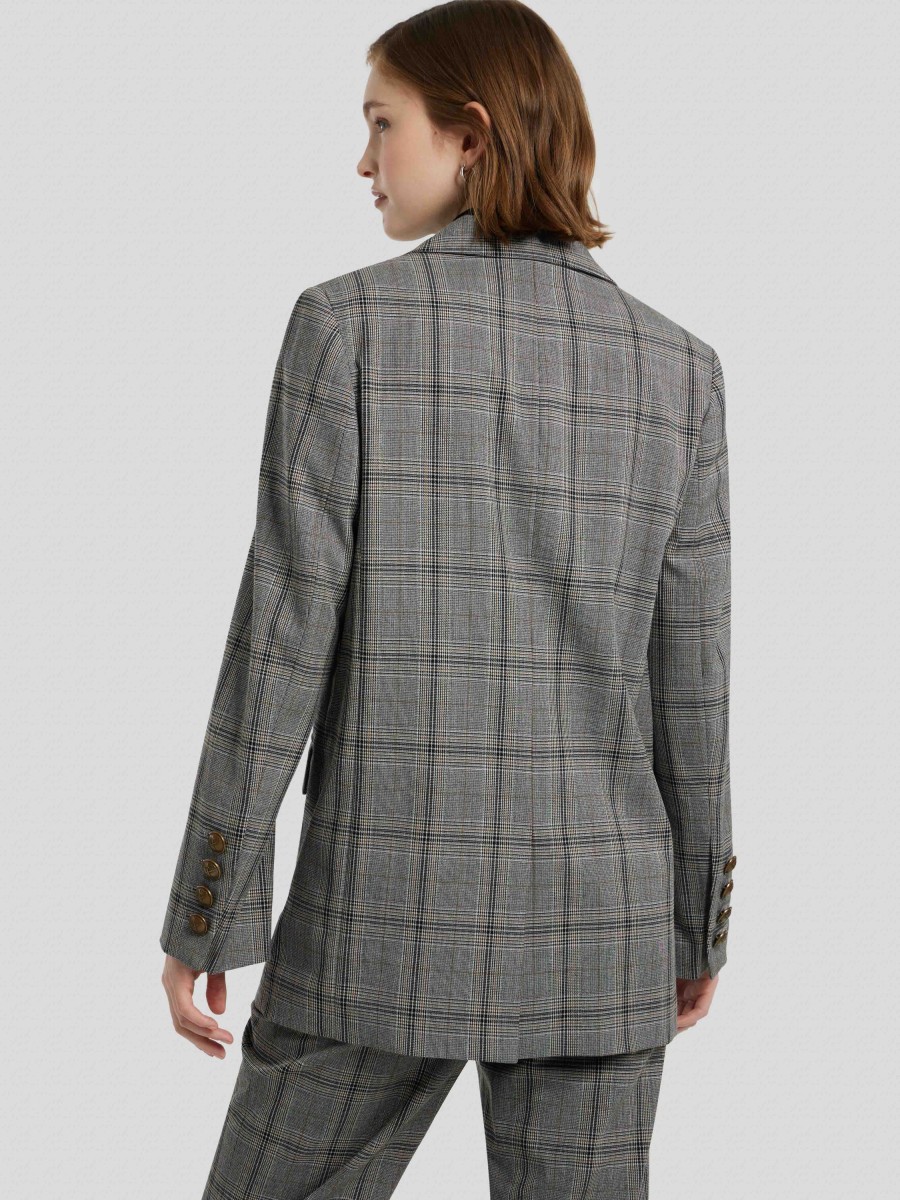 Frauen Drykorn Blazer | Doppelreihigerblazer Amersham Grau