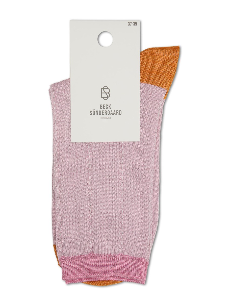 Frauen Becksöndergaard Wasche & Loungewear | Socken Rosa