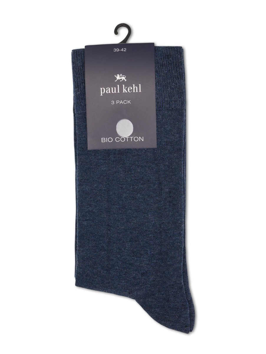 Manner Paul Kehl Wasche & Loungewear | Socken 3Er Set Dark Denim