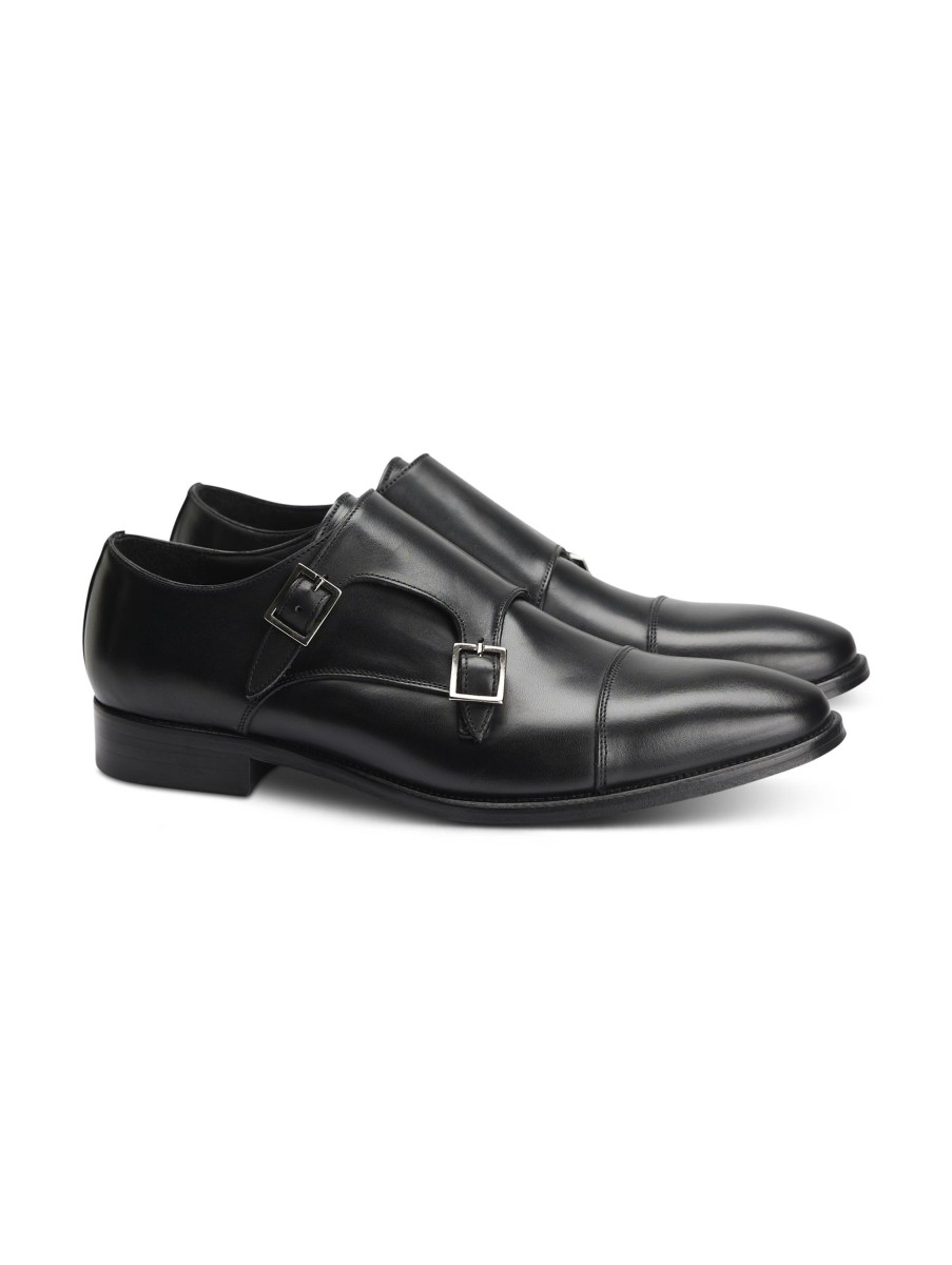 Manner Paul Kehl Business-Schuhe | Double Monk Schwarz