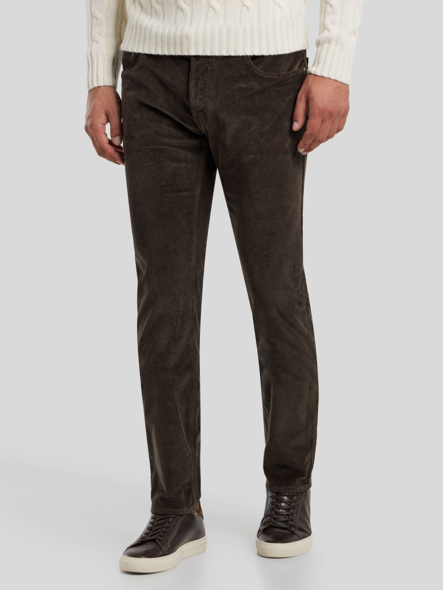 Manner Handpicked Hosen | Cordhose Ravello Braun