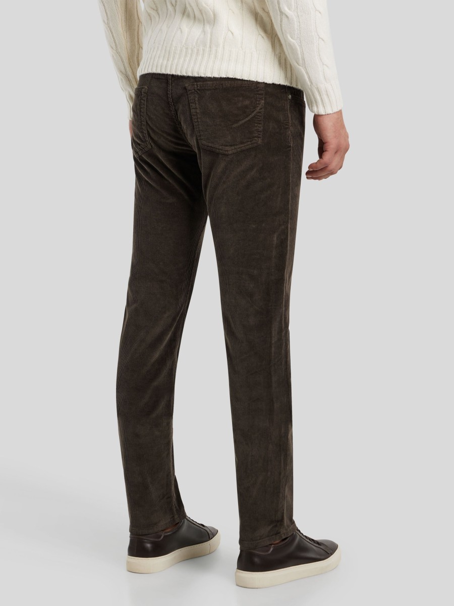 Manner Handpicked Hosen | Cordhose Ravello Braun