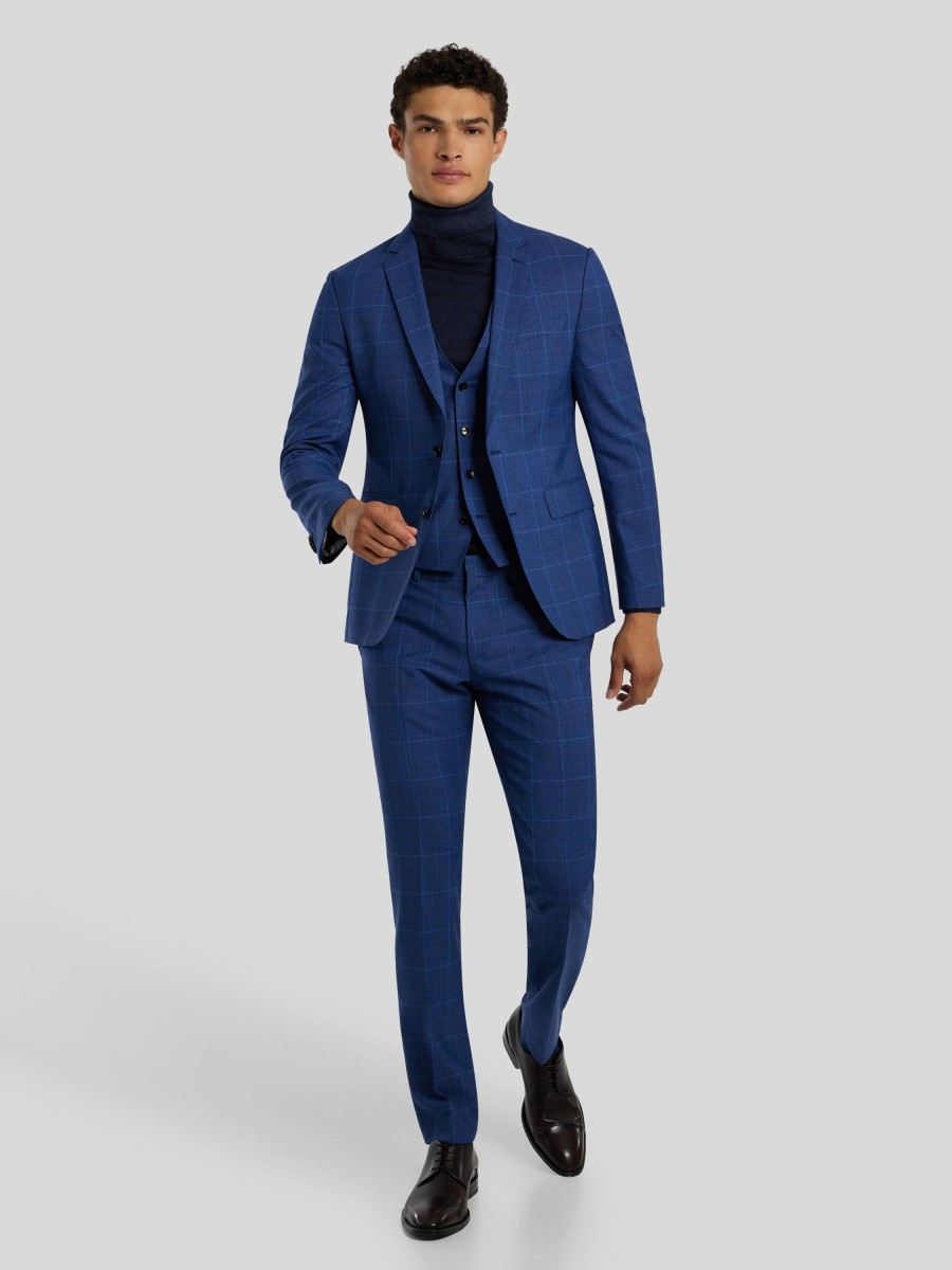 Manner BOSS Men Anzuge | Anzug 3-Teilig Im Extra Slim Fit Indigo