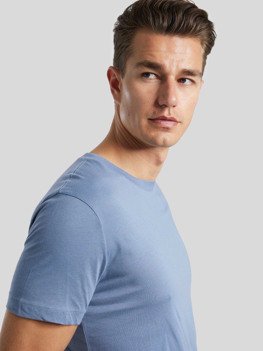 Manner Tiger of Sweden T-Shirts & Shirts | T-Shirt Dillan Mittelblau