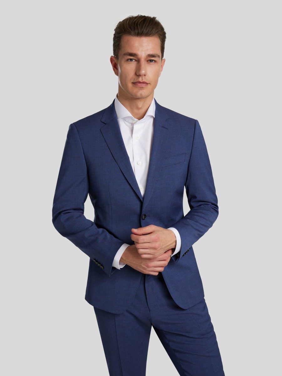 Manner BOSS Men Anzuge | Anzug 2-Teilig Im Slim Fit Marine