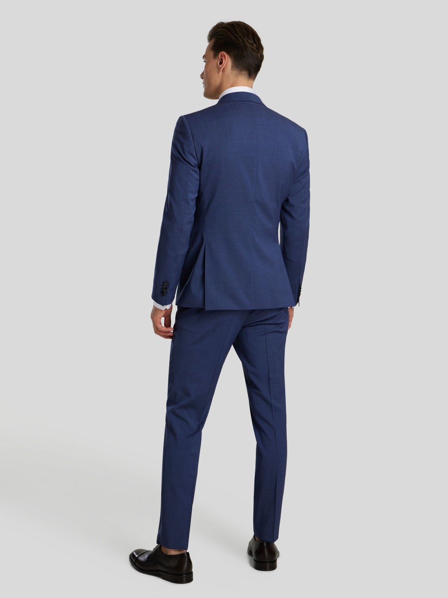 Manner BOSS Men Anzuge | Anzug 2-Teilig Im Slim Fit Marine