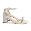 Frauen Piq your dress Sandalen & Sandaletten | Riemchen-Sandaletten Weiss