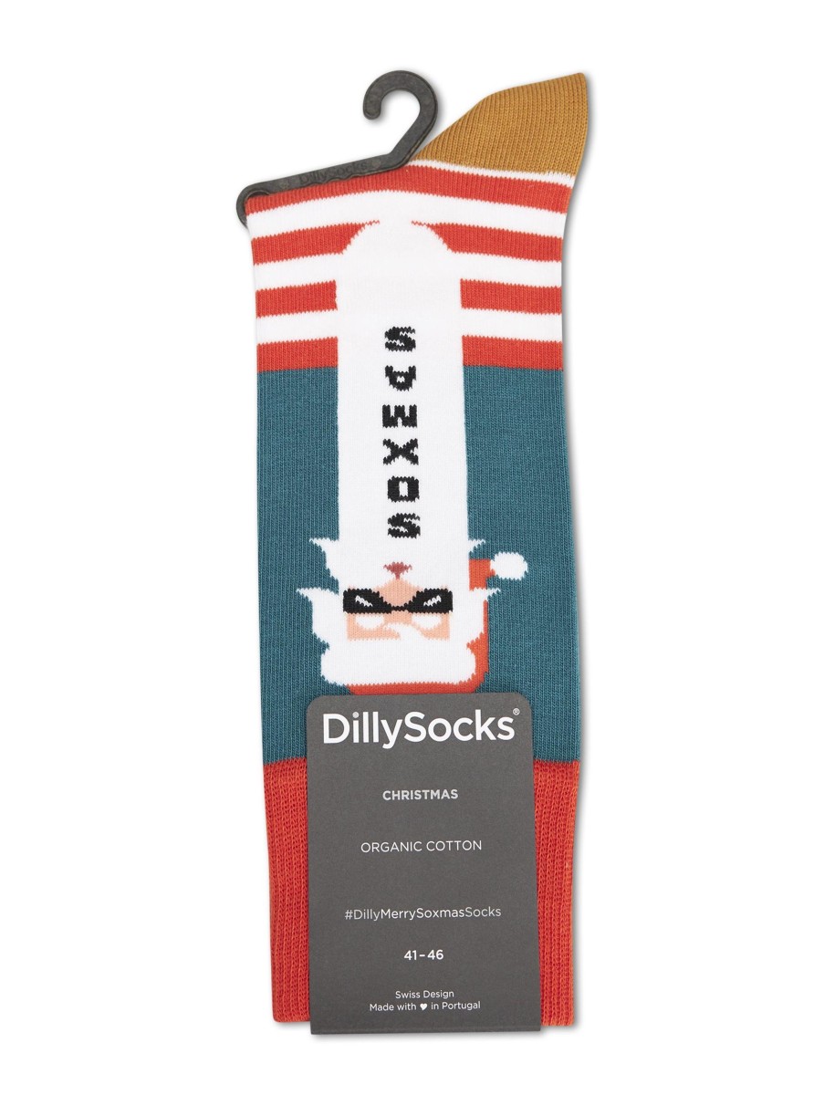 Manner Dilly Socks Wasche & Loungewear | Socken Merry Soxmas Rot