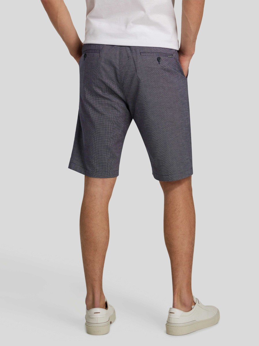 Manner Antony Morato Shorts | Bermuda Mit Mikro Muster Gustaf Marine