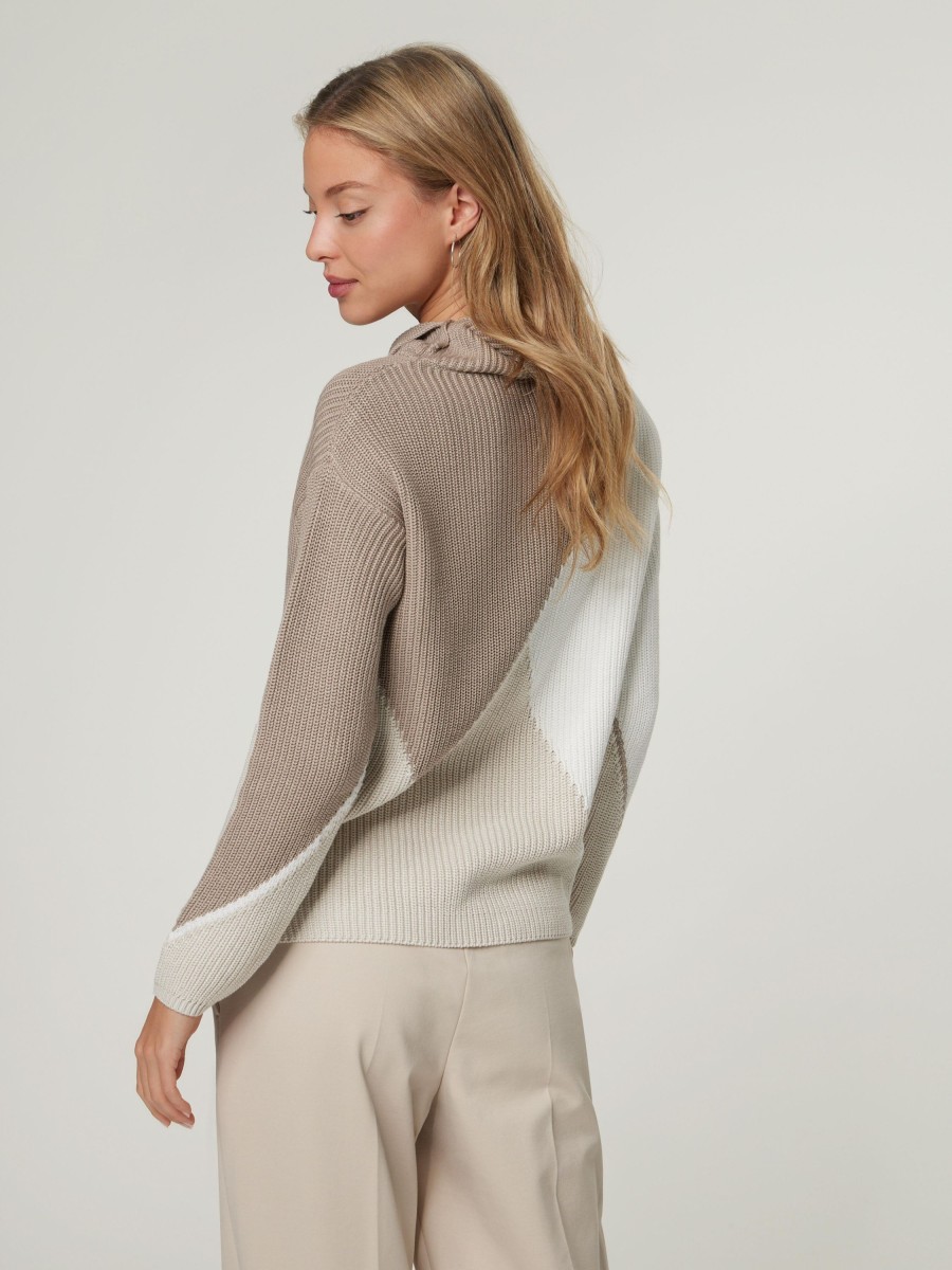 Frauen Monari Pullover & Strick | Strickpullover Beige