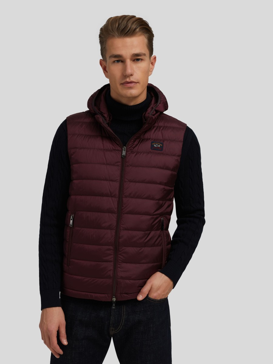 Manner Paul & Shark Gilets & Westen | Daunenweste Bordeaux