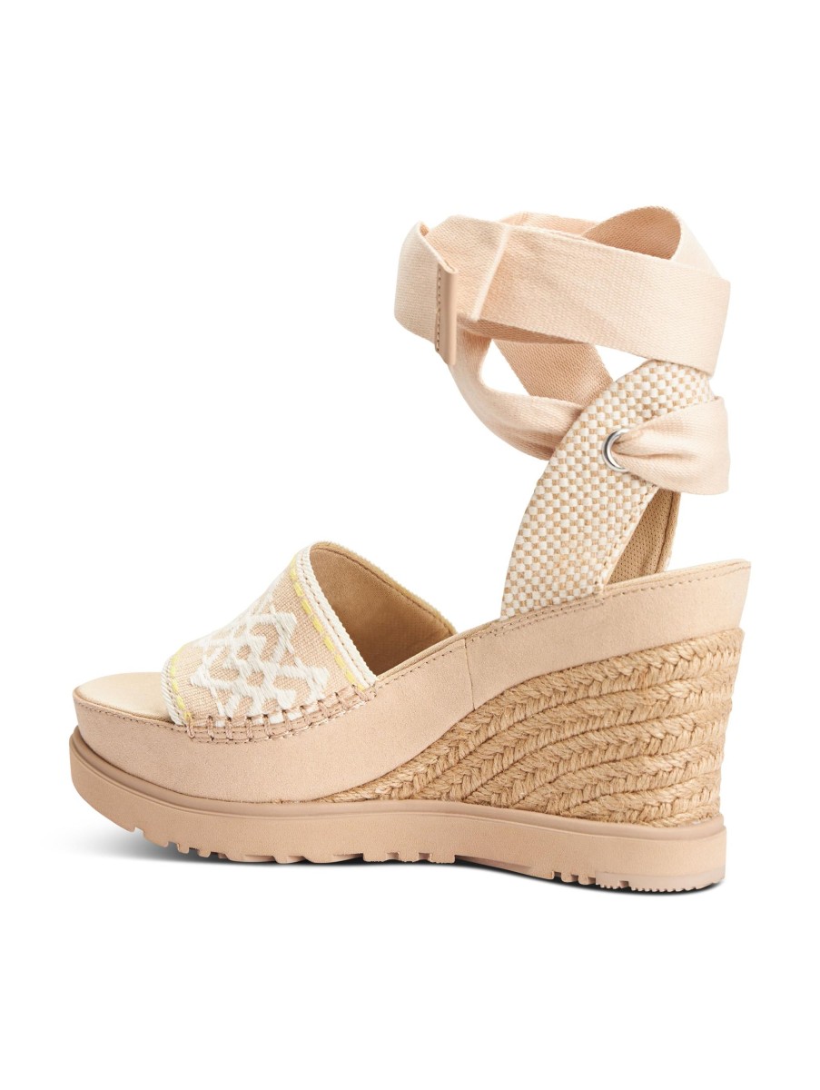 Frauen Ugg Sandalen & Sandaletten | Wedges Ecru