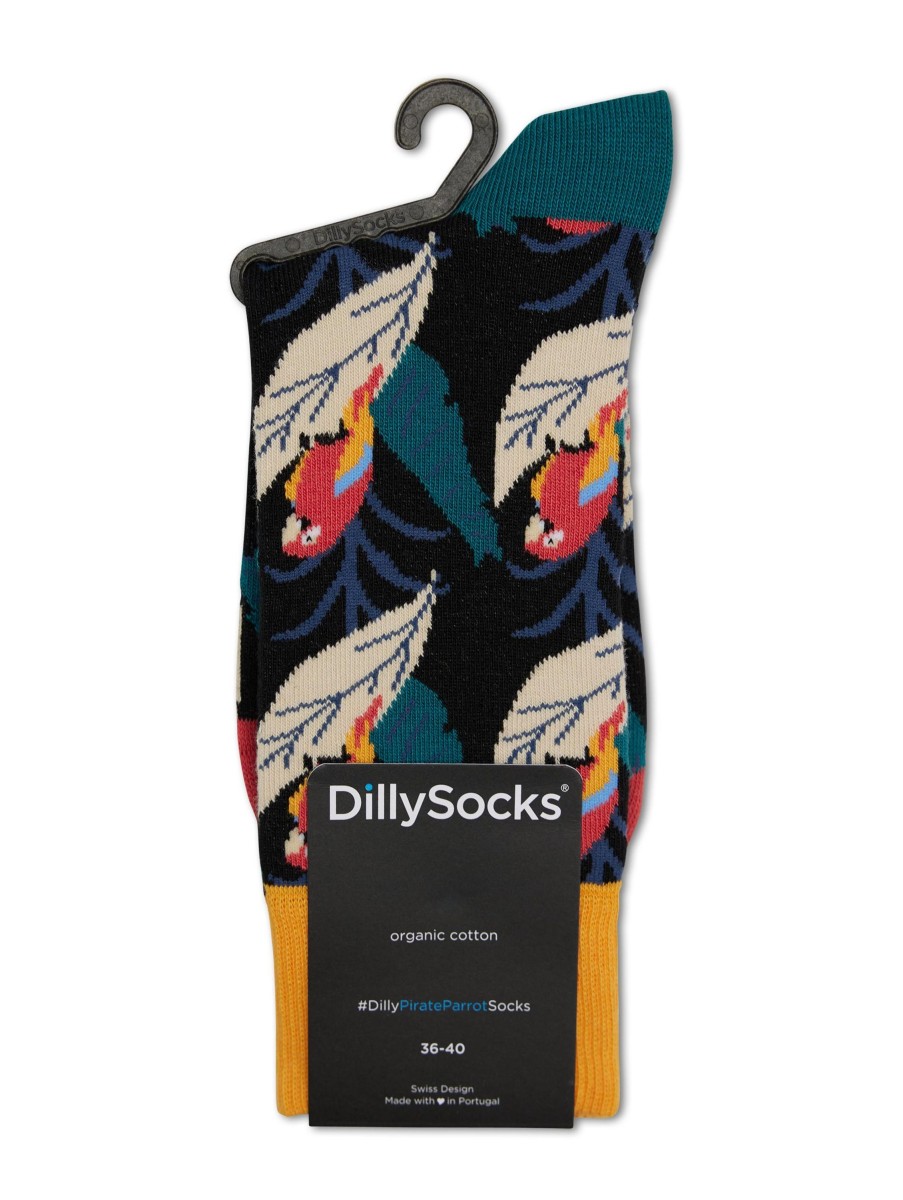 Frauen Dilly Socks Wasche & Loungewear | Socken Pirate Parrot Marine