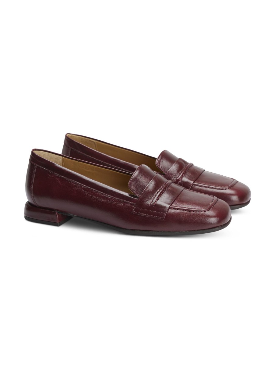 Frauen Pedro Miralles Halbschuhe | Loafer Reflex Bordeaux