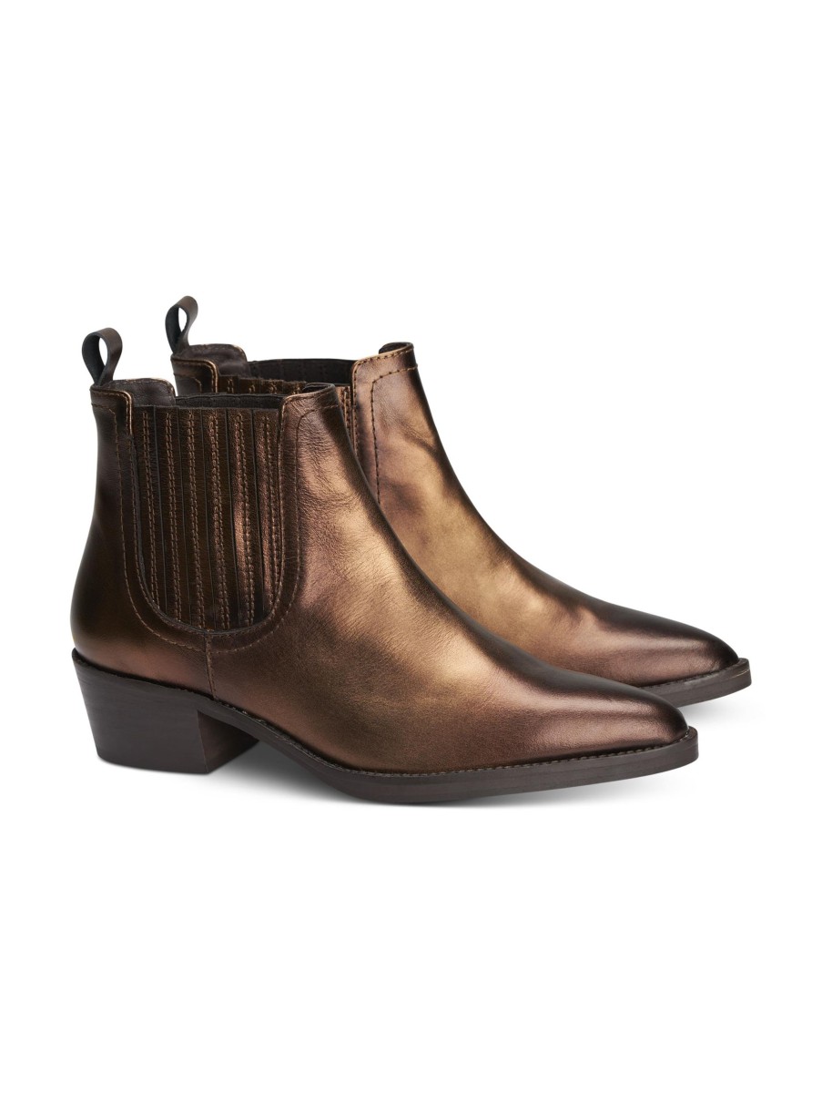 Frauen Pedro Miralles Boots & Stiefeletten | Cowboy Stiefelette Bronze