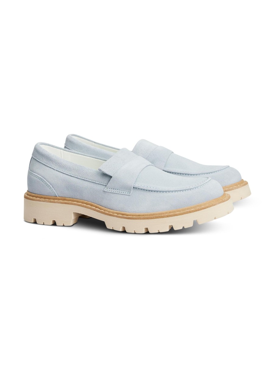 Frauen Paul Kehl Halbschuhe | Loafer Hellblau