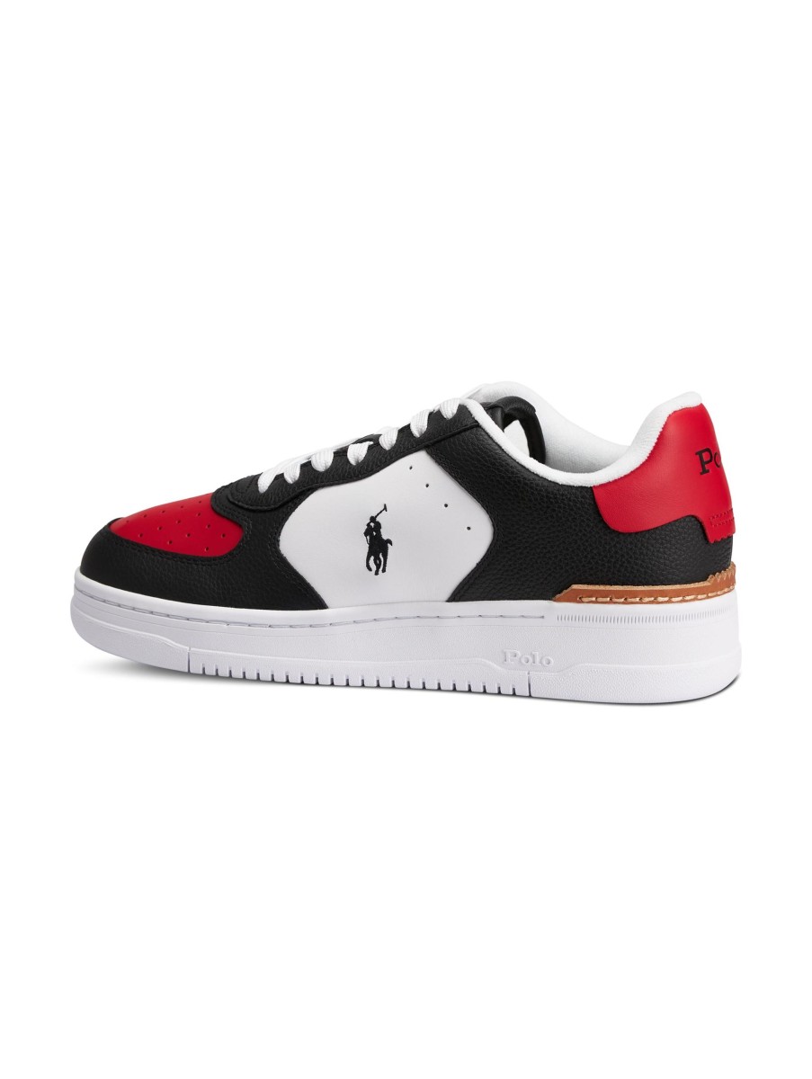 Manner Polo Ralph Lauren Men Sneakers | Sneaker Mit Logo Schwarz