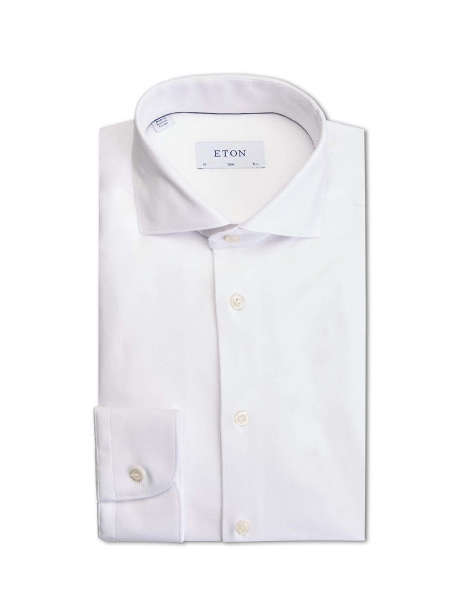 Manner Eton Hemden | Hemd Im Slim Fit Weiss