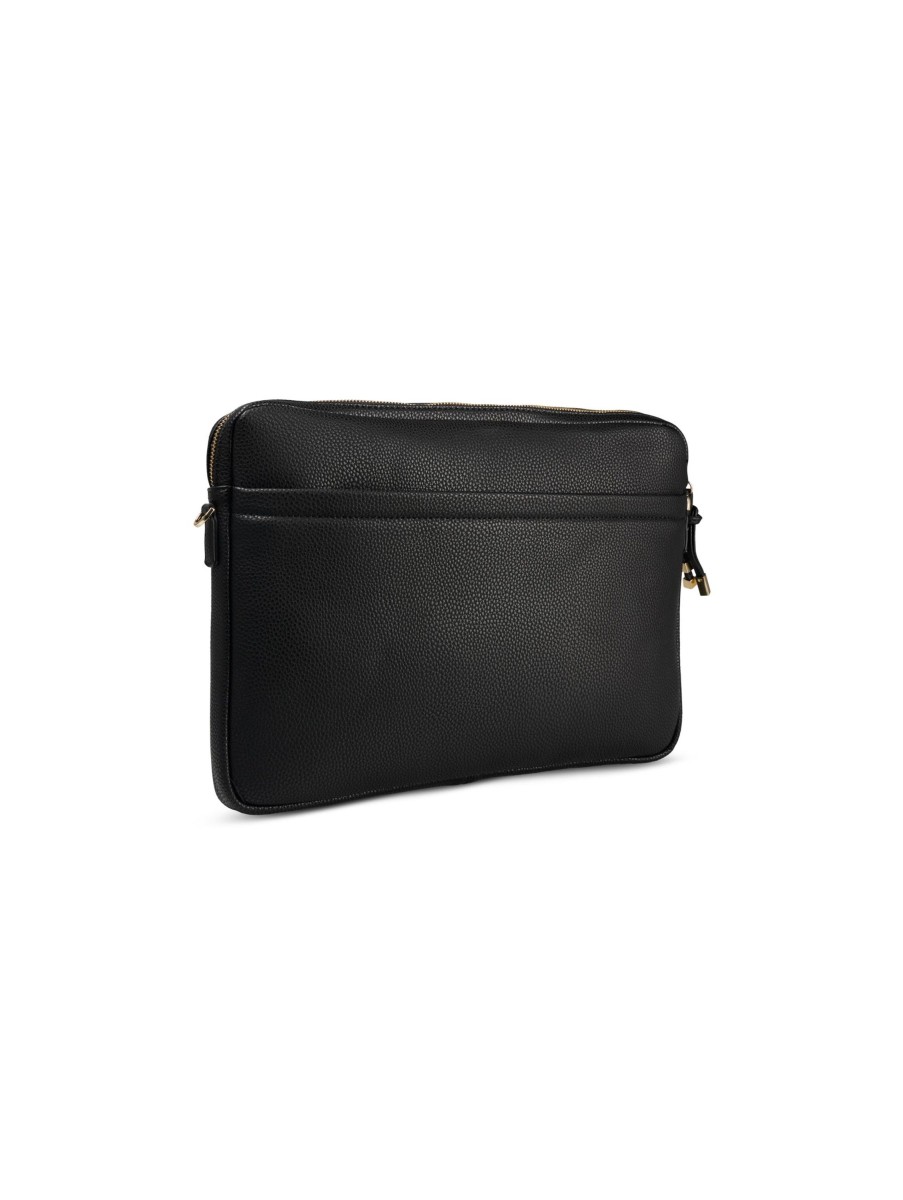 Frauen Maison Heroine Portemonnaies & Etuis | Laptoptasche Aus Kunstleder Jamie 13' Schwarz