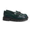 Frauen Pedro Miralles Halbschuhe | Loafer Aus Lackleder Petrol