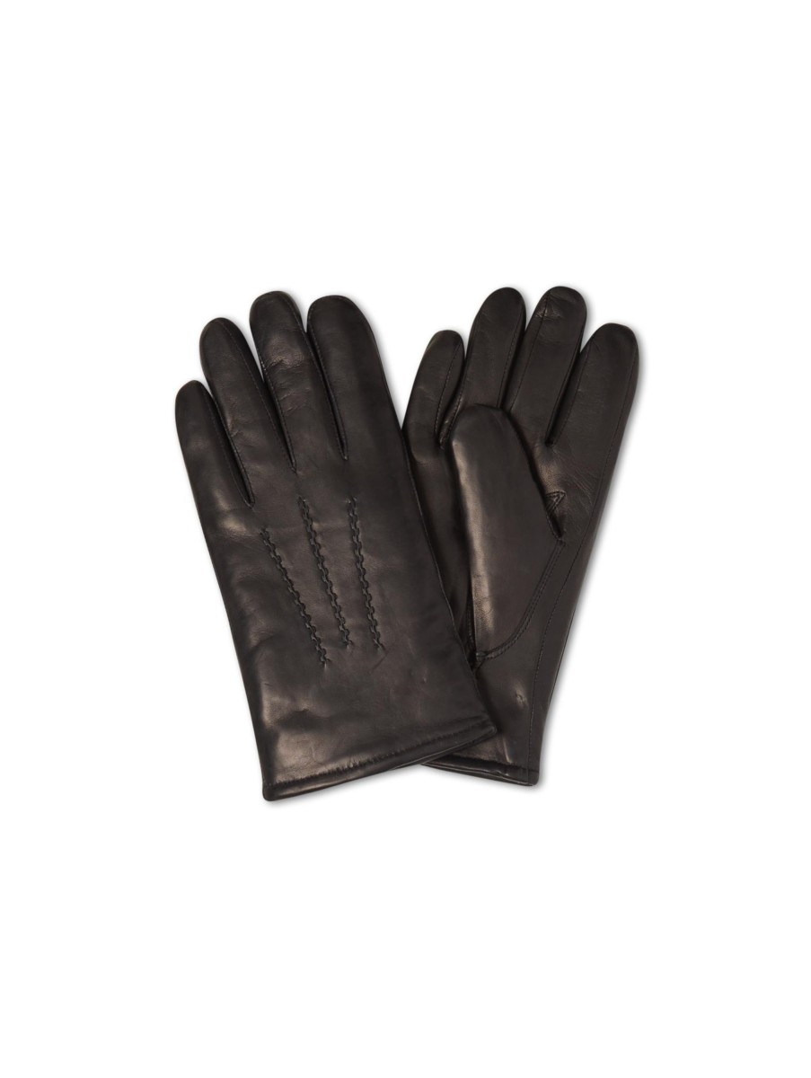 Manner Paul Kehl Handschuhe | Handschuhe Mit Neuseeland-Lammfell Futter Schwarz