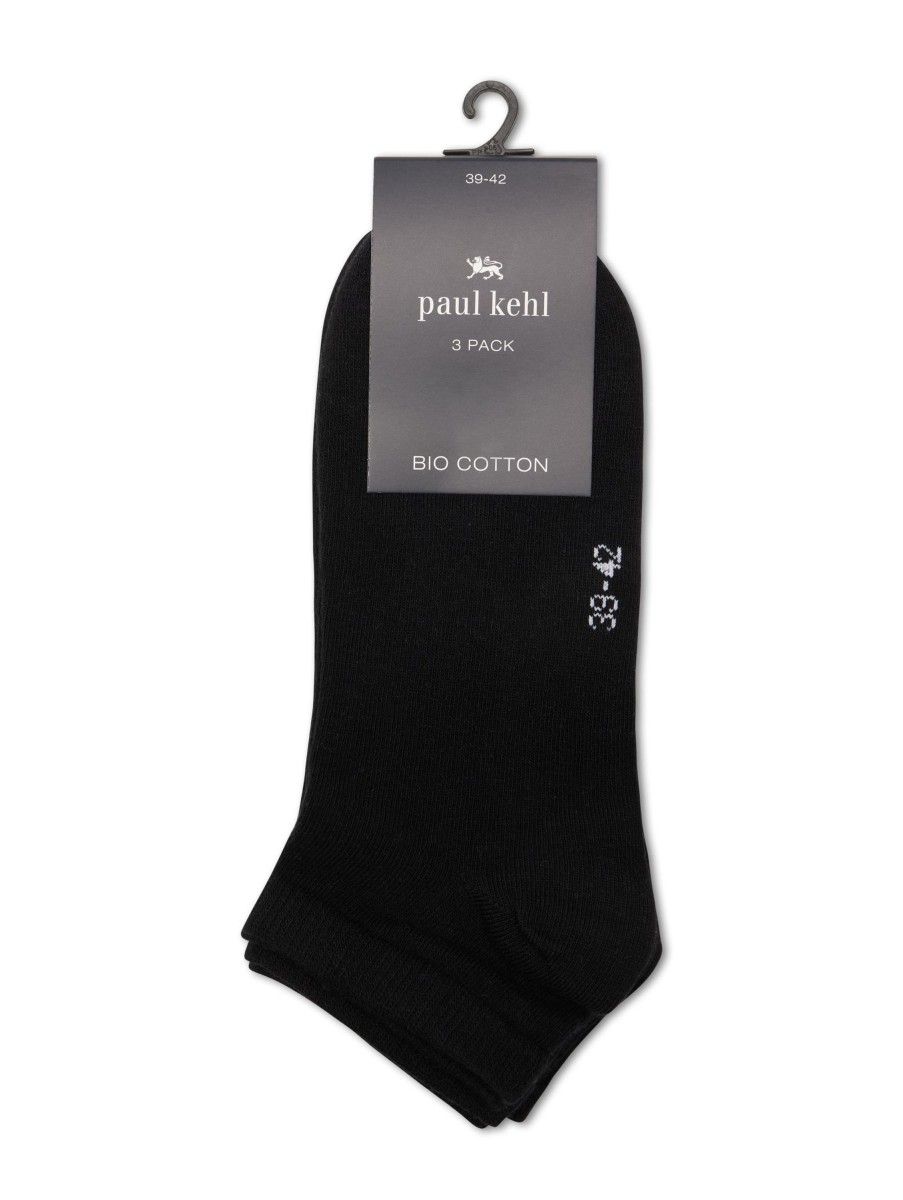 Manner Paul Kehl Wasche & Loungewear | Socken 3Er Set Schwarz