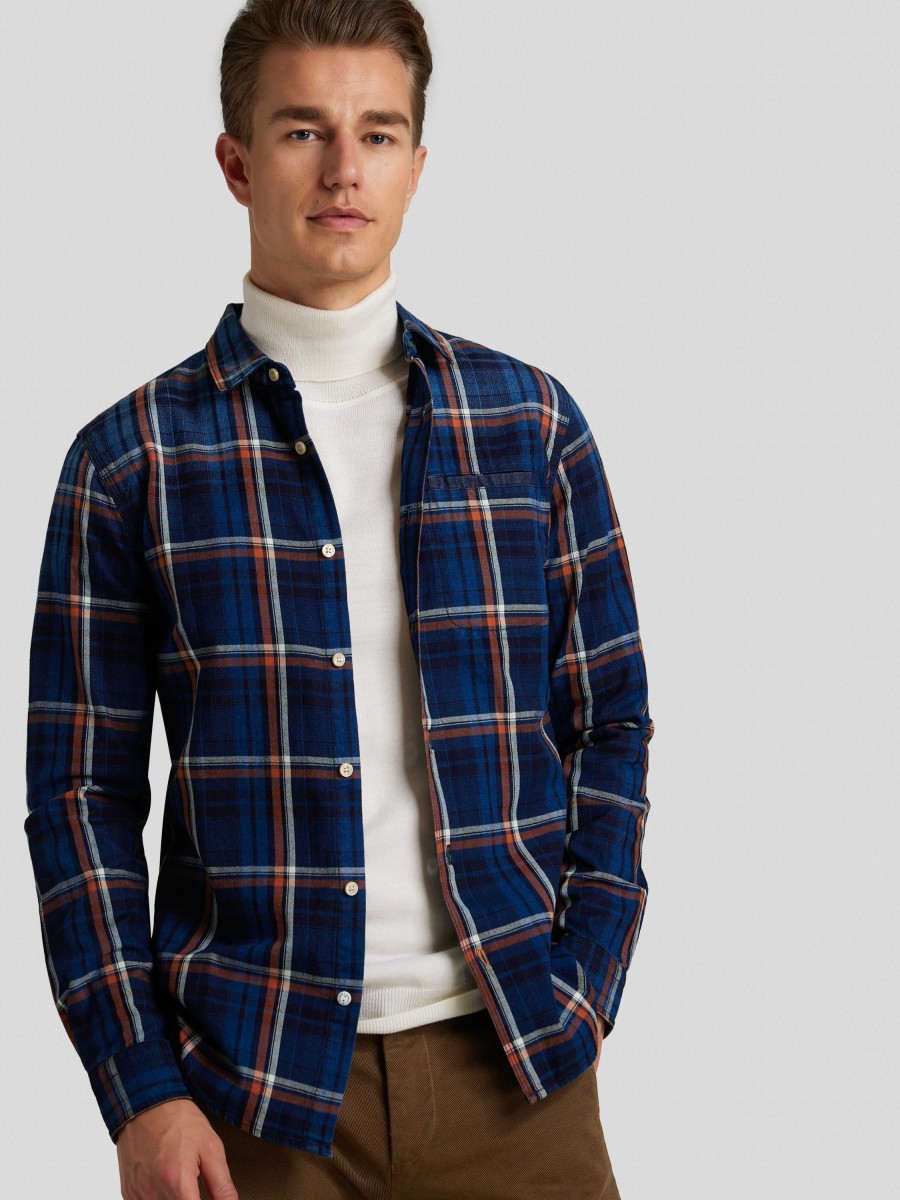 Manner Scotch & Soda Men Hemden | Hemd Mit Karo Marine