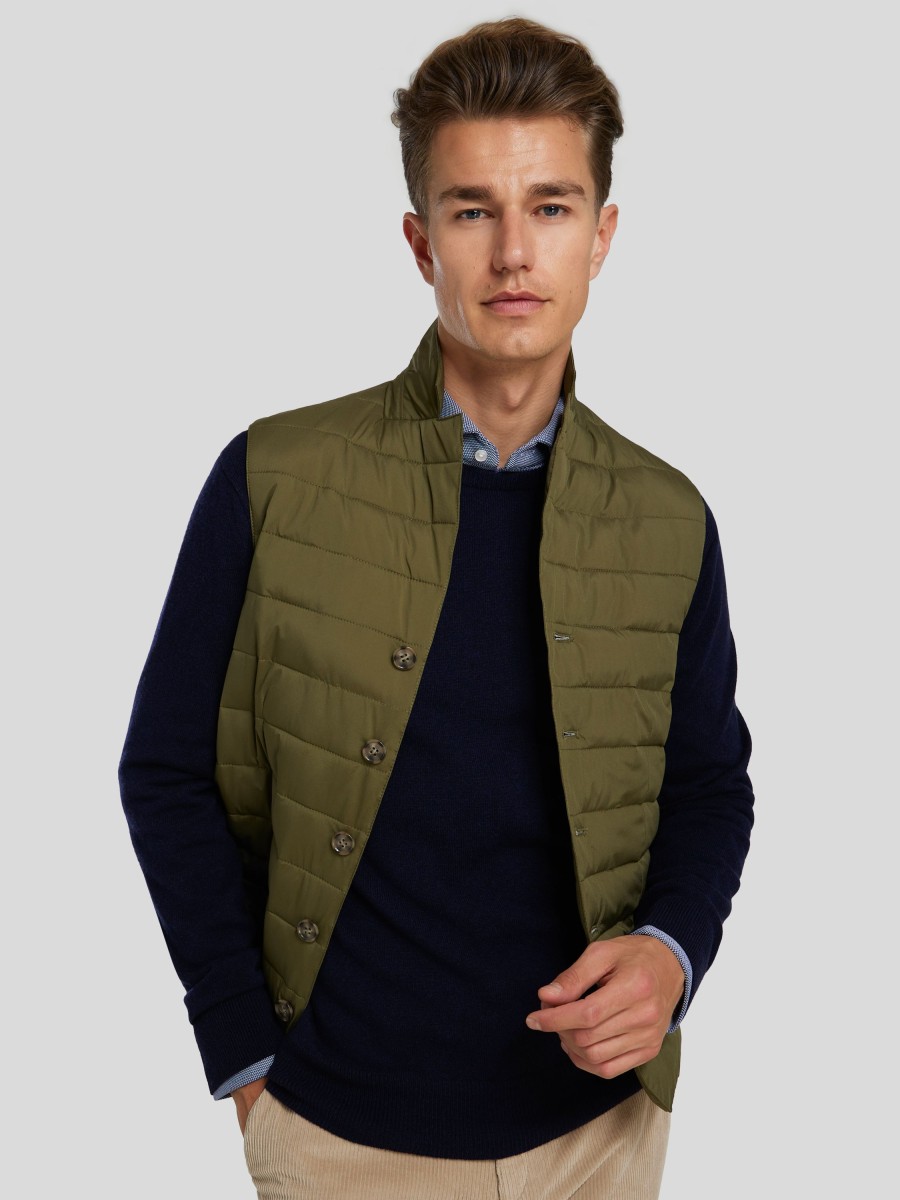 Manner Paul Kehl Gilets & Westen | Steppweste Oliv