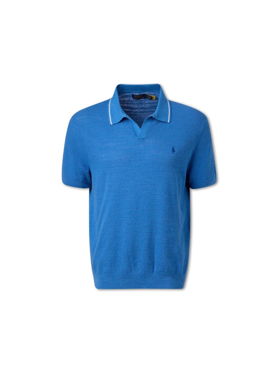 Manner Polo Ralph Lauren Men Polo-Shirts | Polo-Shirt Hellblau