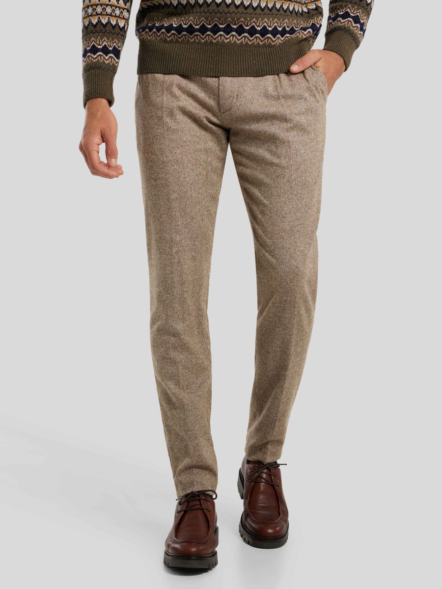 Manner Tommy Hilfiger Hosen | Chino Im Slim Fit Camel