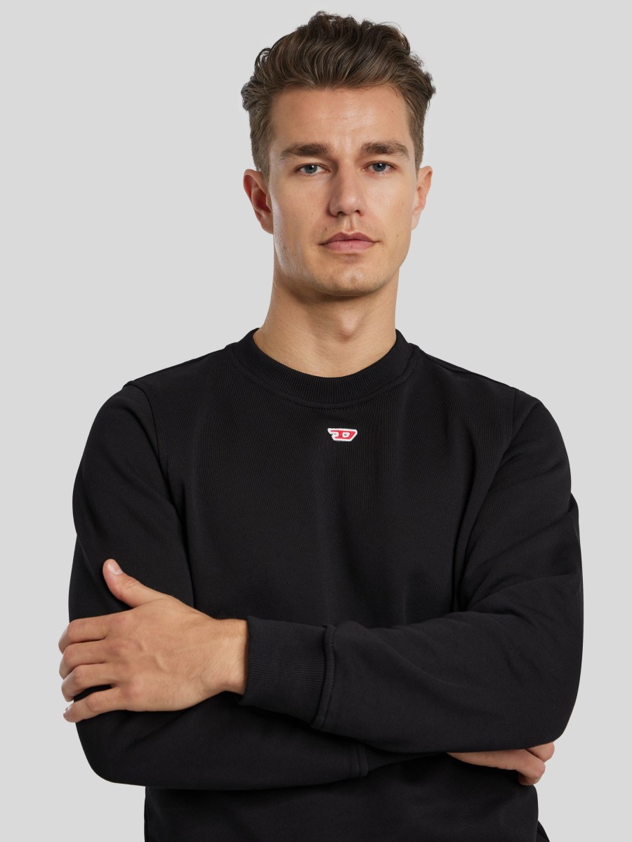 Manner Diesel Hoodies & Sweatshirts | Sweatshirt Mit Logo Schwarz